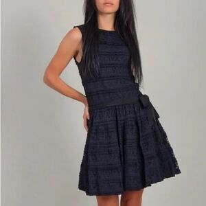 ZARA Basic Drop Waist Lace Dress Size M